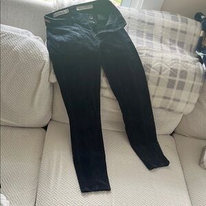 Pilcro by Anthropologie high-rise stretchy black corduroys